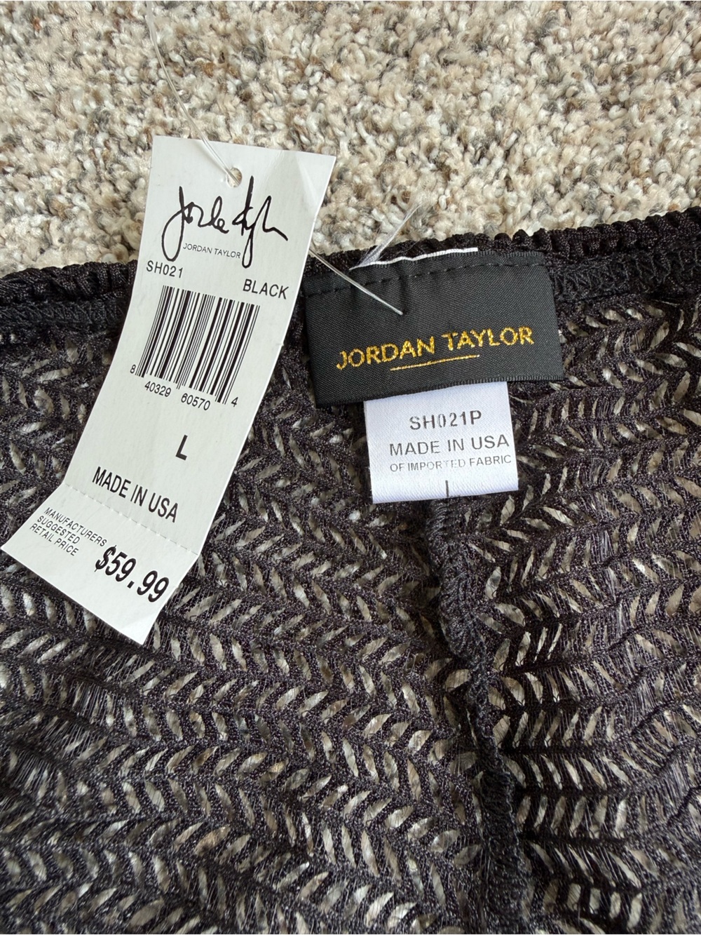 Jordan Taylor Black Crochet Swim Coverup Pants - Picture 3 of 4